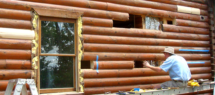 Log Home Repair Cleburne County, Alabama