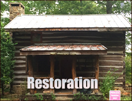 Historic Log Cabin Restoration  Cleburne County, Alabama